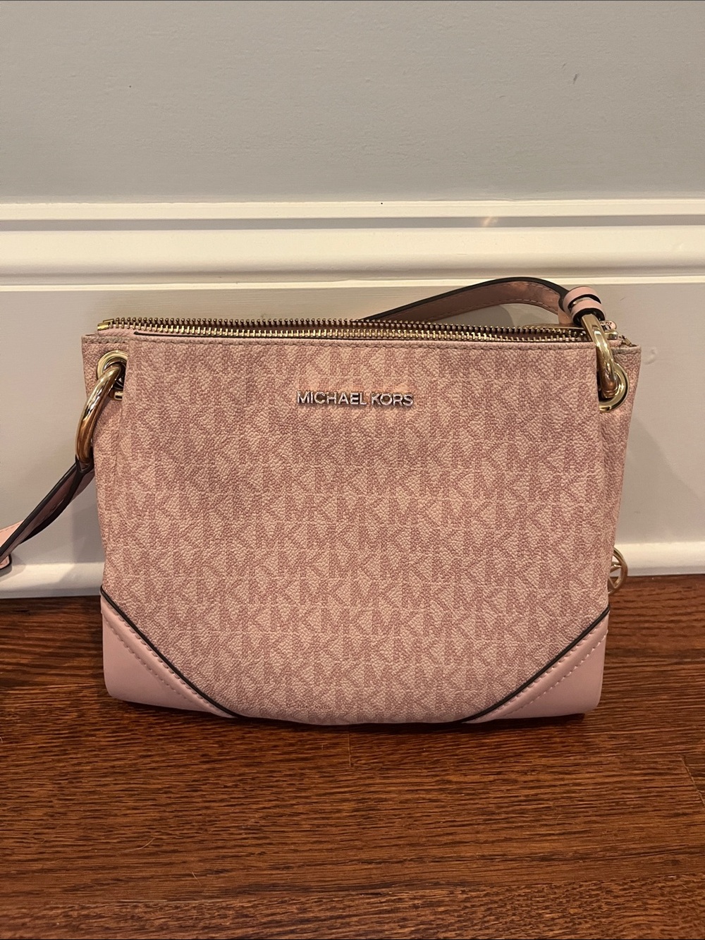 Michael Kors Blush Pink Signature Crossbody Bag